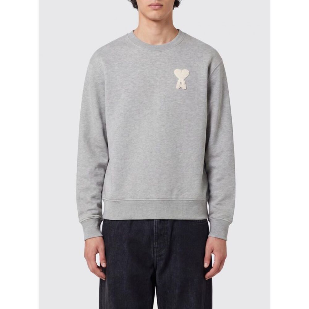 Ami Paris Sweatshirt Men Grey